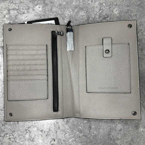 ARMANI EXCHANGE Oversize Bi-Fold Wallet Blue Camo Men - Picture 6 of 14